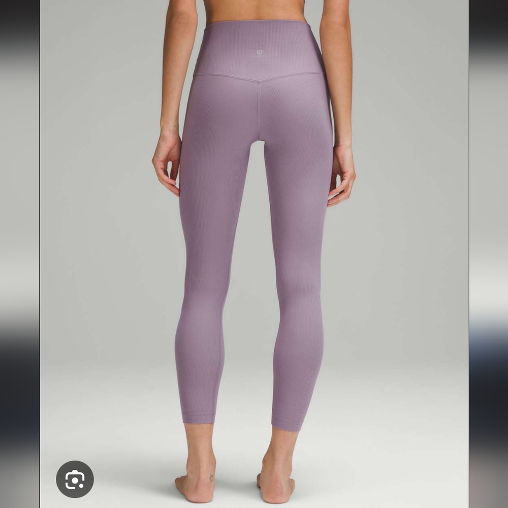 Lululemon Align Ribbed Legging Purple Ash Size 10 - Picture 2 of 12